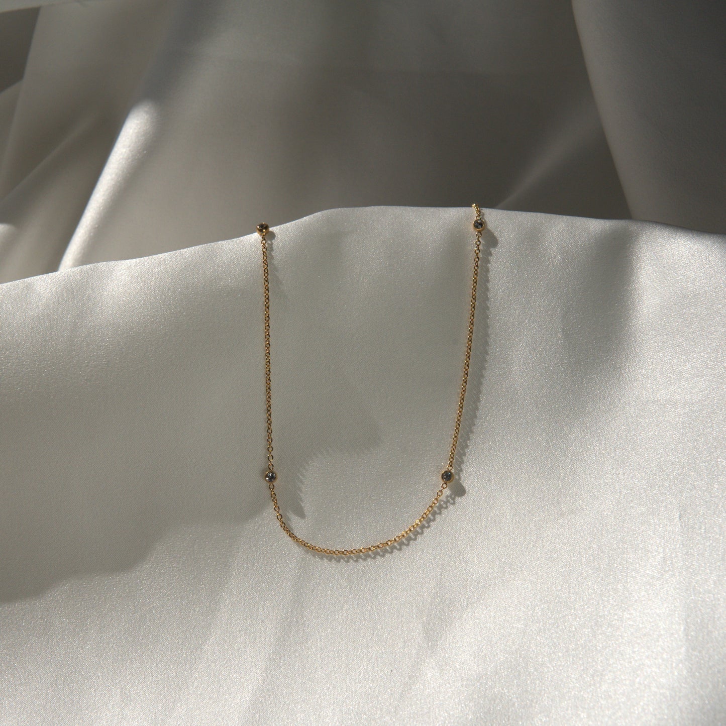 Diamond Station Necklace